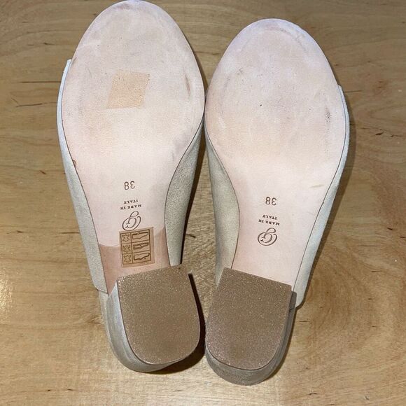 M. Gemi Womens The Noto Suede Slip On Block Heel Mule Sandals Cream Size (38) 7. - Picture 8 of 8